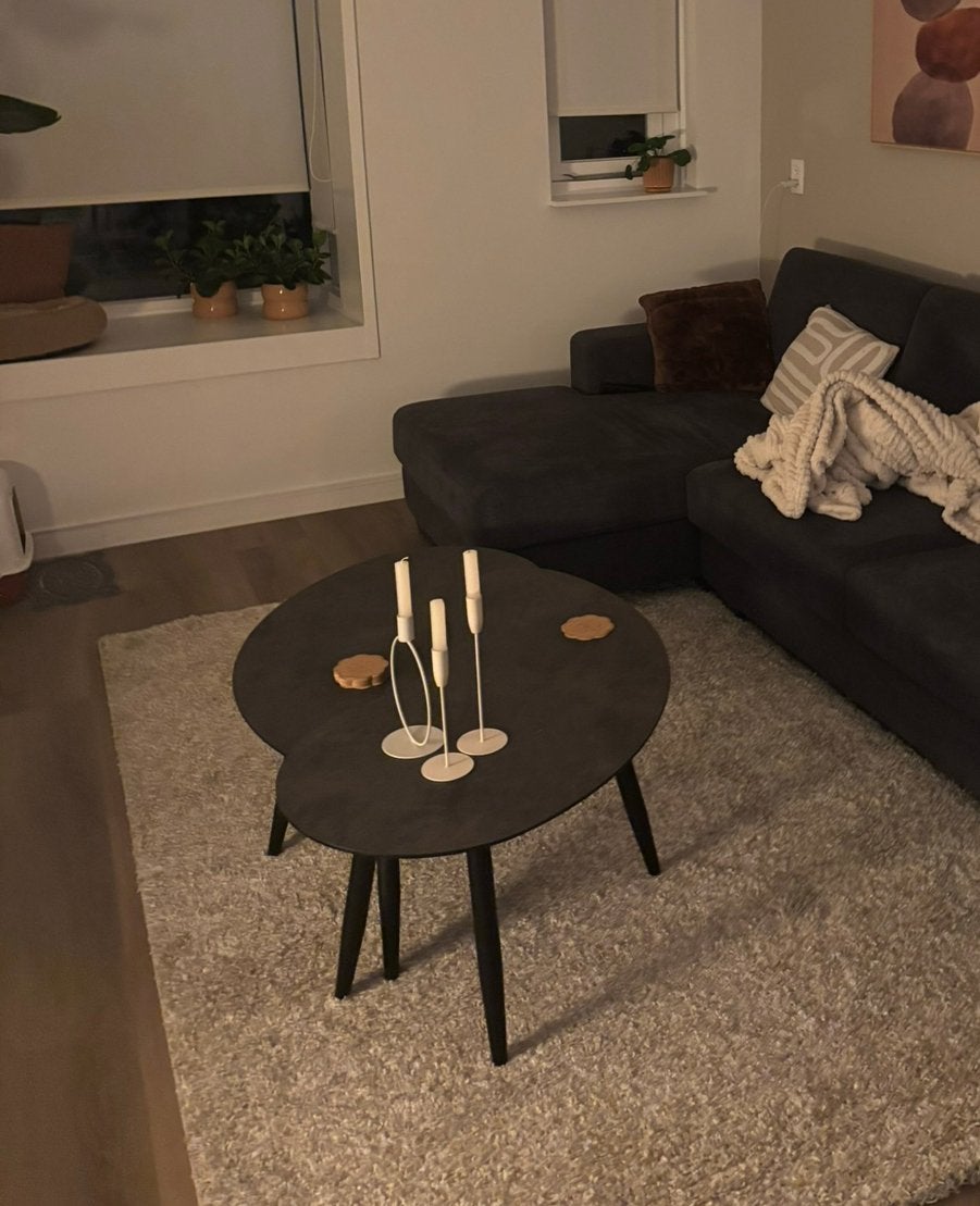 Henders and hazel salontafels antraciet, Huis en Inrichting, Tafels | Salontafels, Ophalen, Zo goed als nieuw, Rond, 50 tot 100 cm