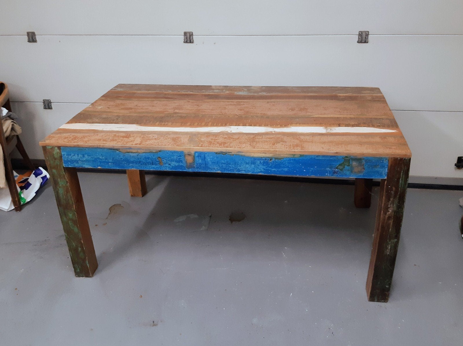 teakhouten tafel, Huis en Inrichting, Ophalen, Gebruikt, Teakhout, 50 tot 100 cm
