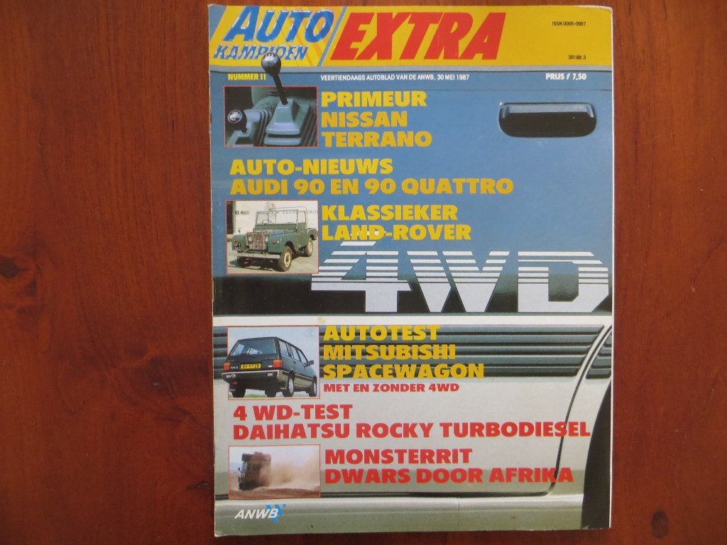 Autokampioen 11 1987 Nissan Terrano, Audi 90, 90 Quattro, Ophalen of Verzenden, Gelezen, Audi