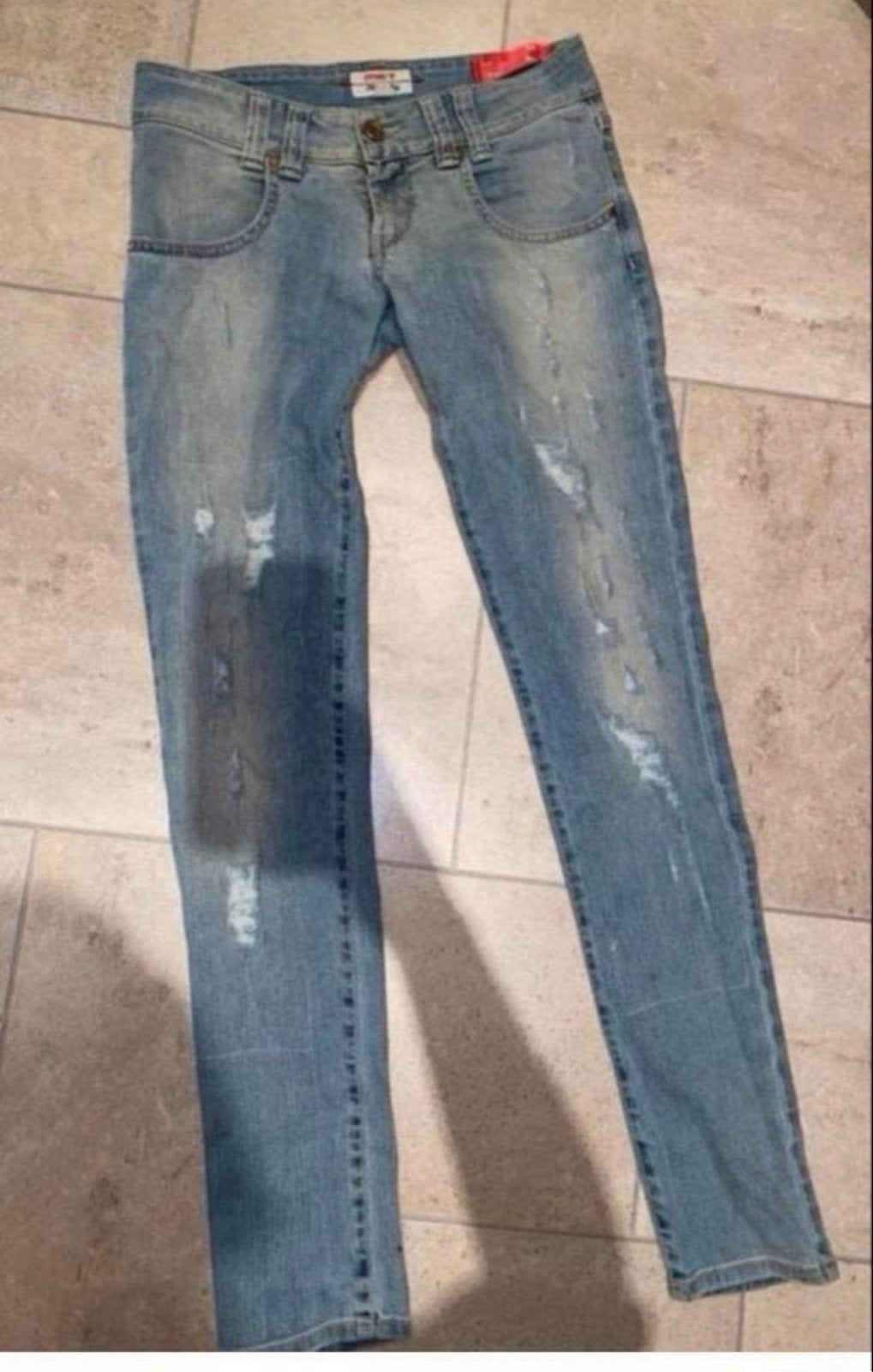 MET Jeans Skinny Jel - Maat 26, Ophalen of Verzenden, Gedragen, Blauw, W27 (confectie 34) of kleiner