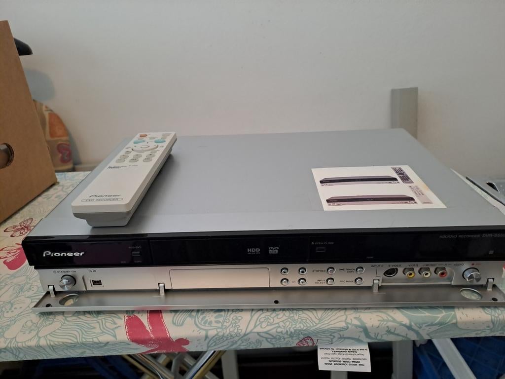Pioneer HDD/DVD Recorder DVR-550H met afstandsbediening, Gebruikt, Met harddisk, Dvd-recorder, Ophalen of Verzenden
