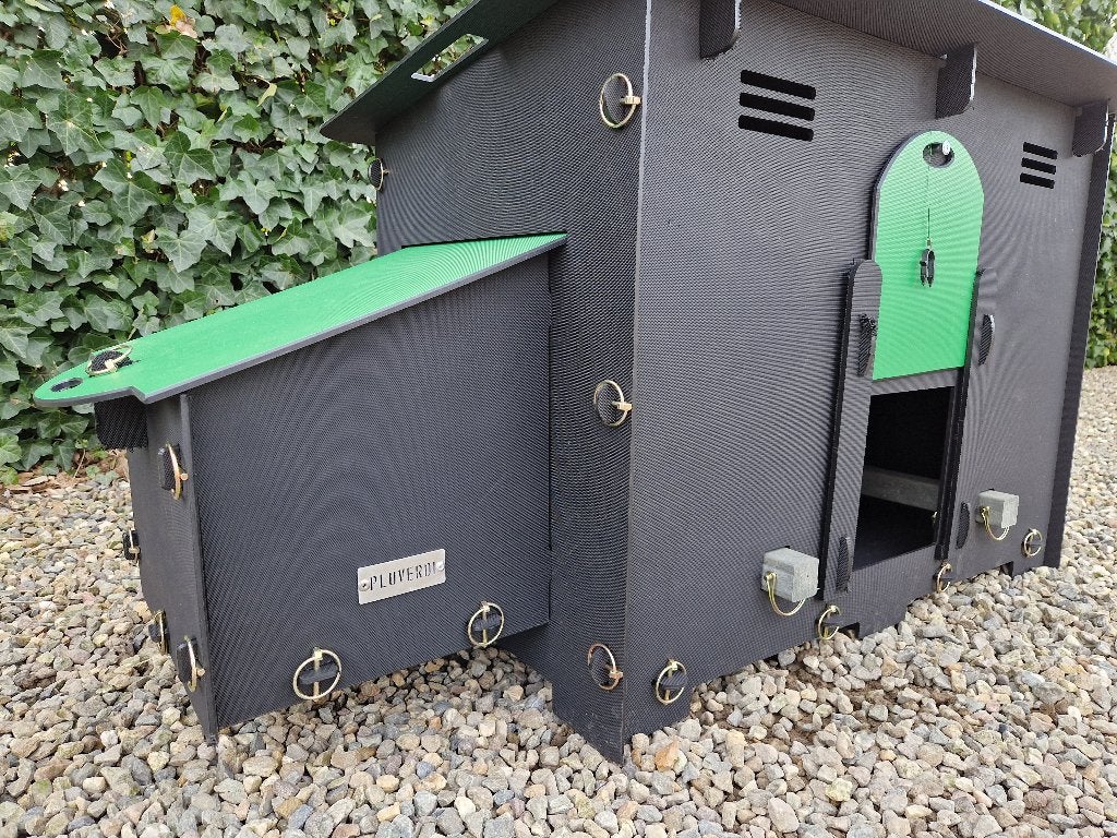 Duurzaam Pluverdi kippenhok Berlin | Onderhoudsvriendelijk, Dieren en Toebehoren, Ophalen of Verzenden, Nieuw, Kippenhok of Kippenren