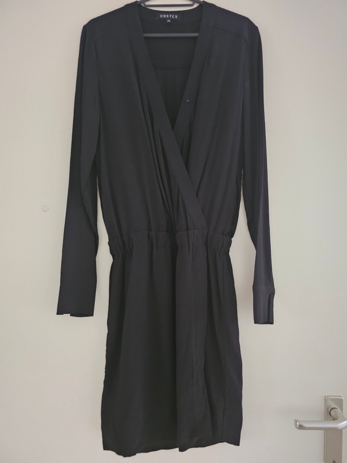 Costes Zwart Jurkje - Maat 34 (XS), Zwart, Ophalen of Verzenden, Zo goed als nieuw, Costes