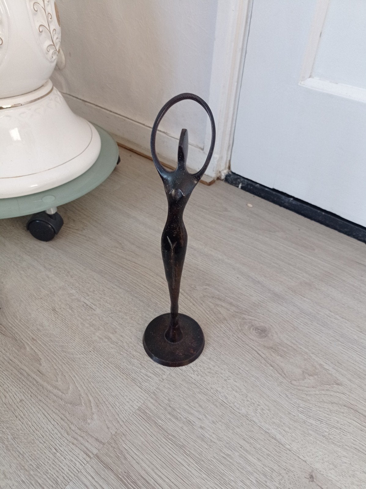 vintage bronzen ballerina beeld hoogte 27 cm, Ophalen of Verzenden