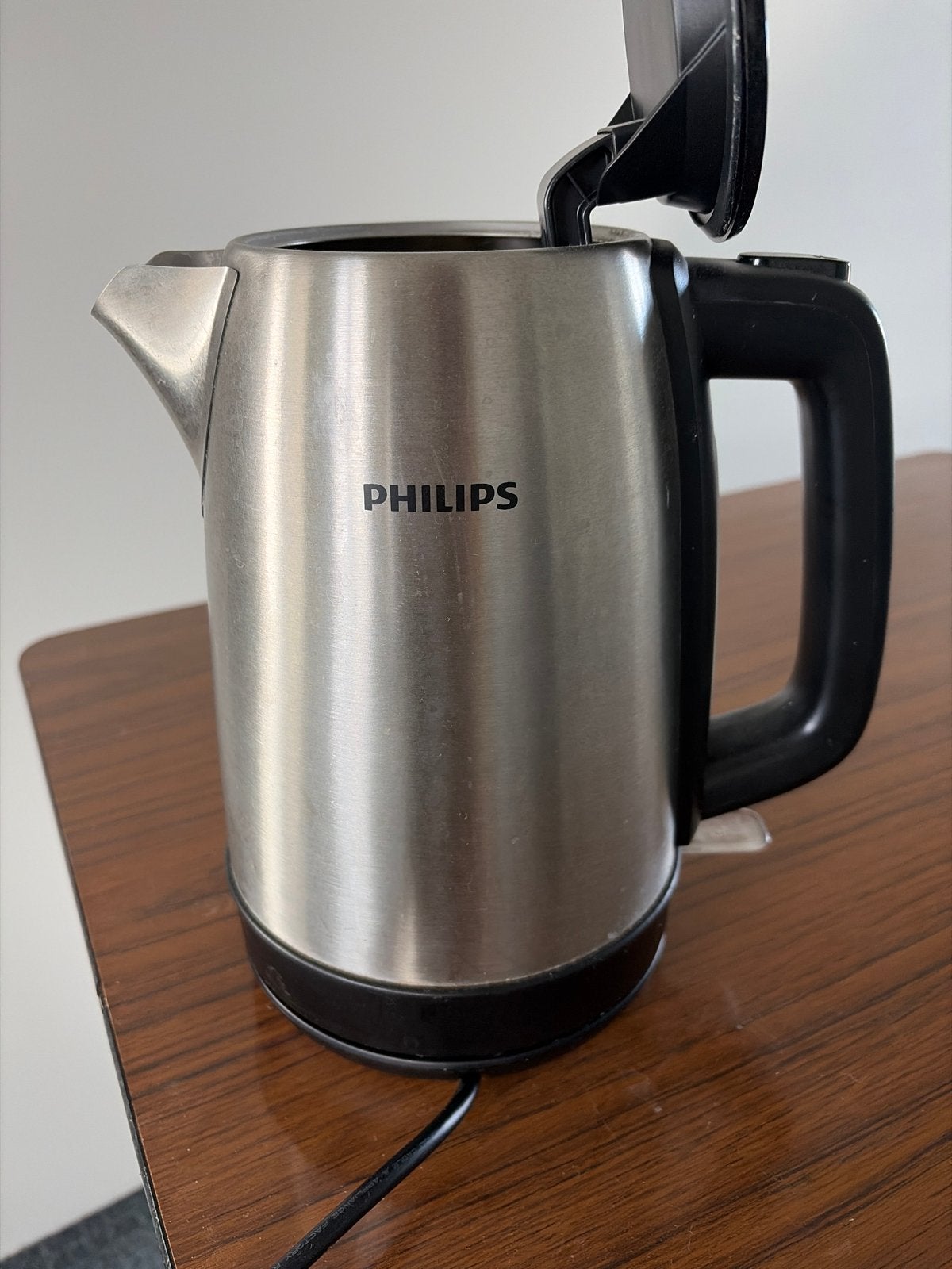 Philips Waterkoker RVS -, 1 tot 2 liter, Ophalen of Verzenden, Gebruikt, Draadloos