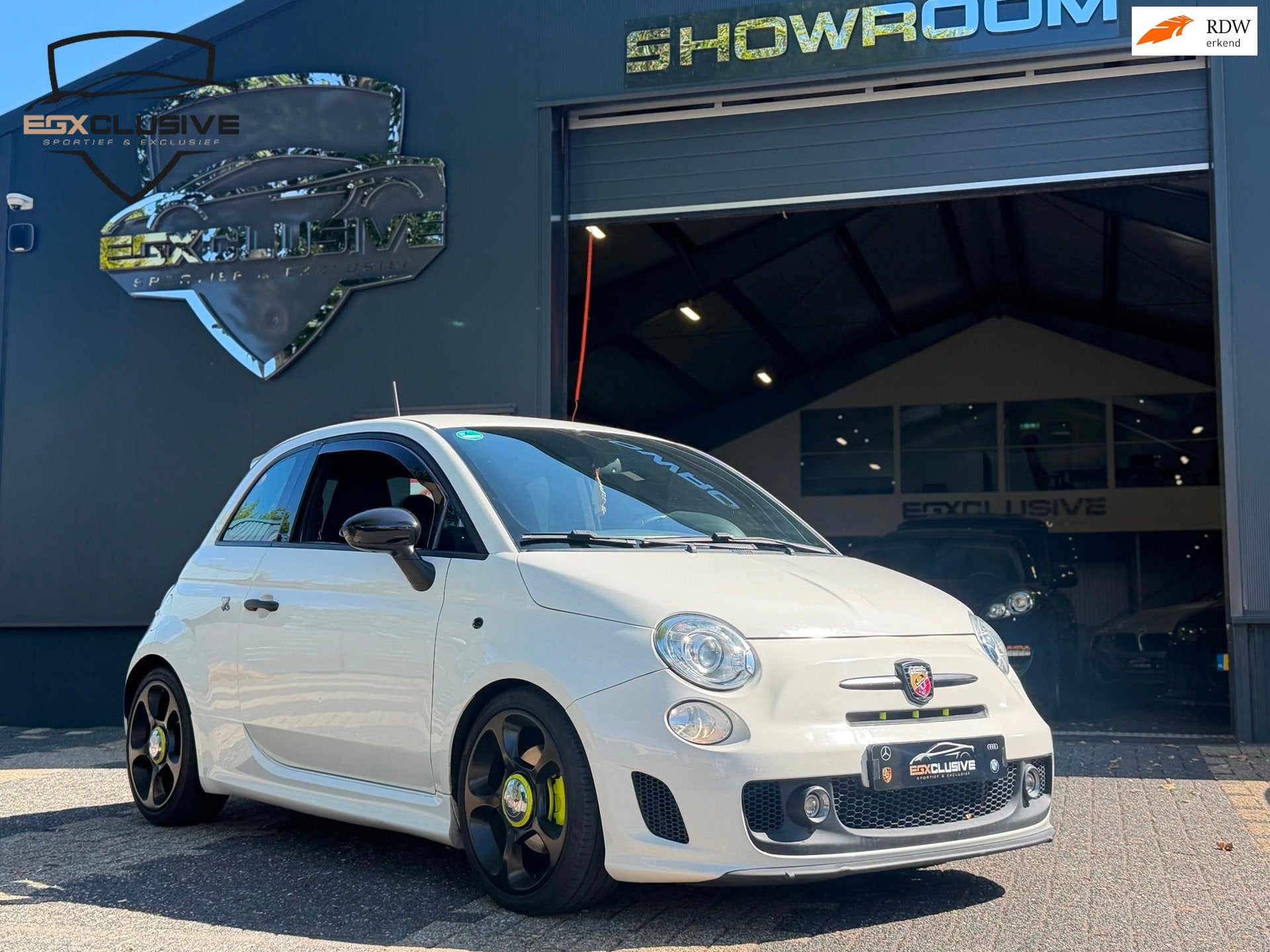 Fiat 500 1.4 T-Jet Abarth Competizione, Auto's, Voorwielaandrijving, Euro 5, 4 cilinders, Wit