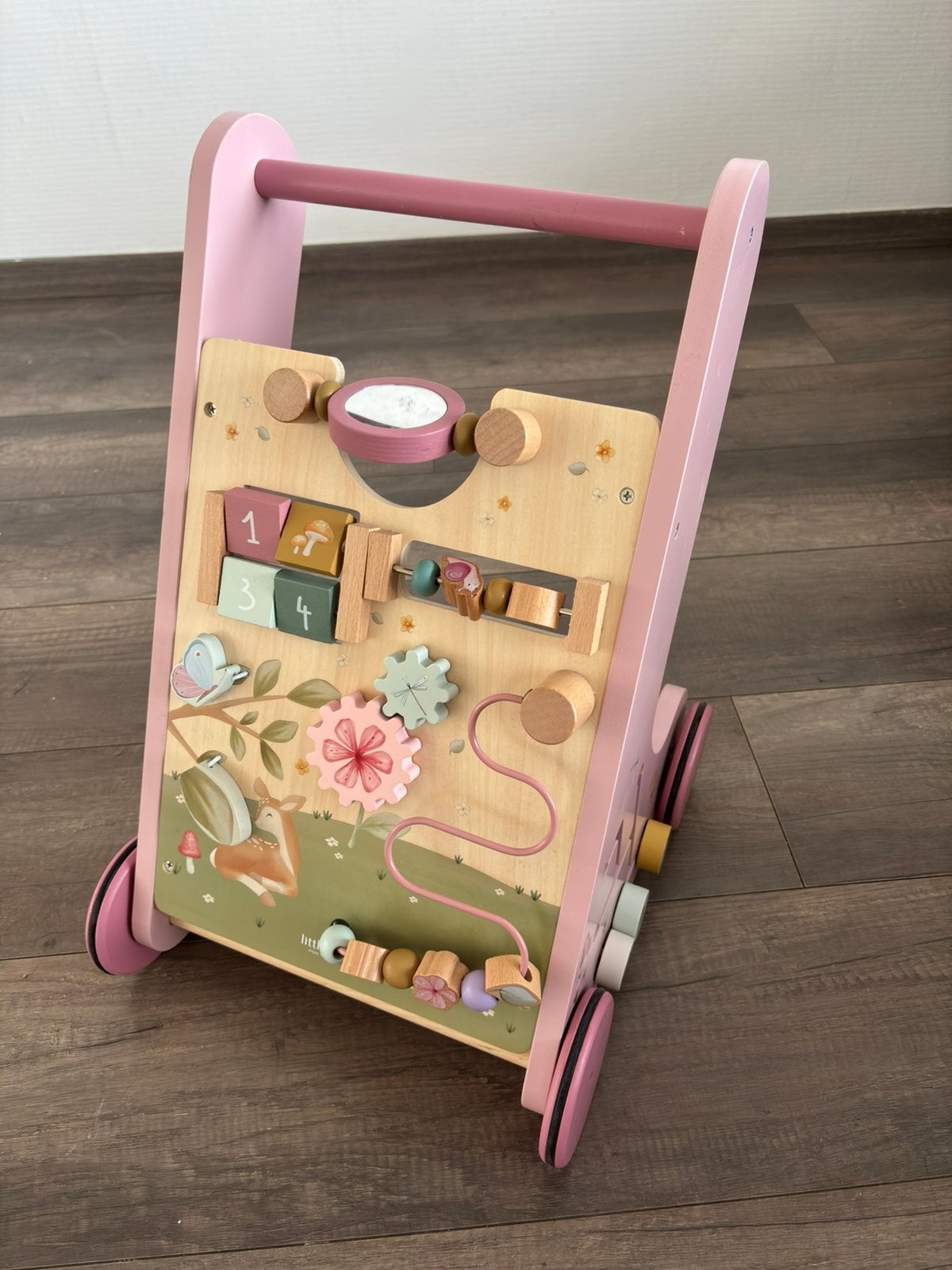 Little dutch loopwagen, Kinderen en Baby's, Speelgoed | Houten speelgoed, Ophalen, Zo goed als nieuw, Duw- of Trekspeelgoed