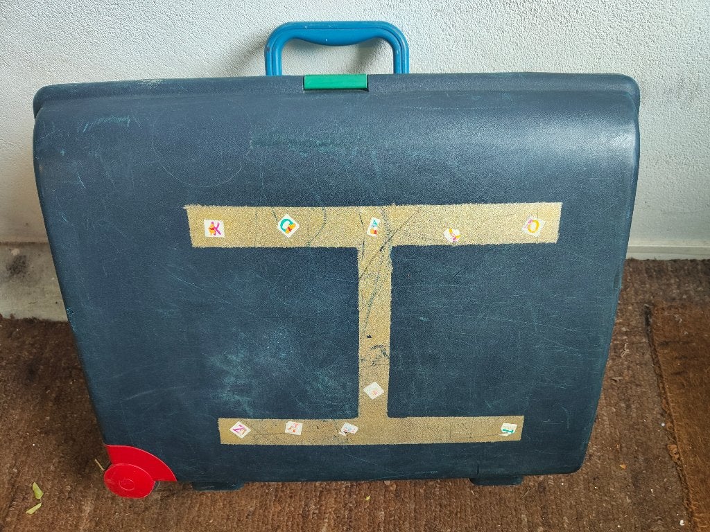 Koffer merk Carlton, Wieltjes, Gebruikt, Hard kunststof, Ophalen of Verzenden