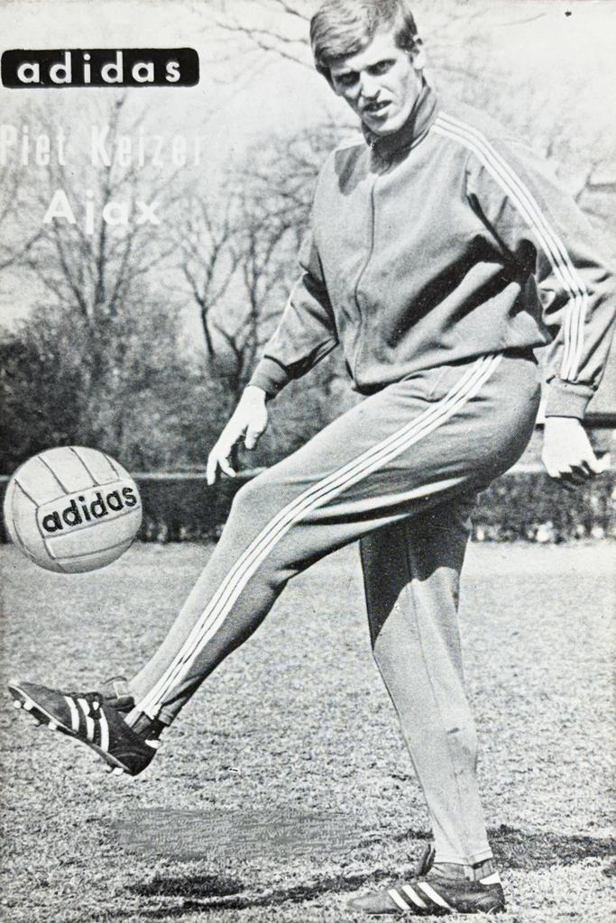 Adidas spelerskaart Piet Keizer - AFC Ajax Amsterdam, Ophalen of Verzenden, Zo goed als nieuw, Ajax, Spelerskaart