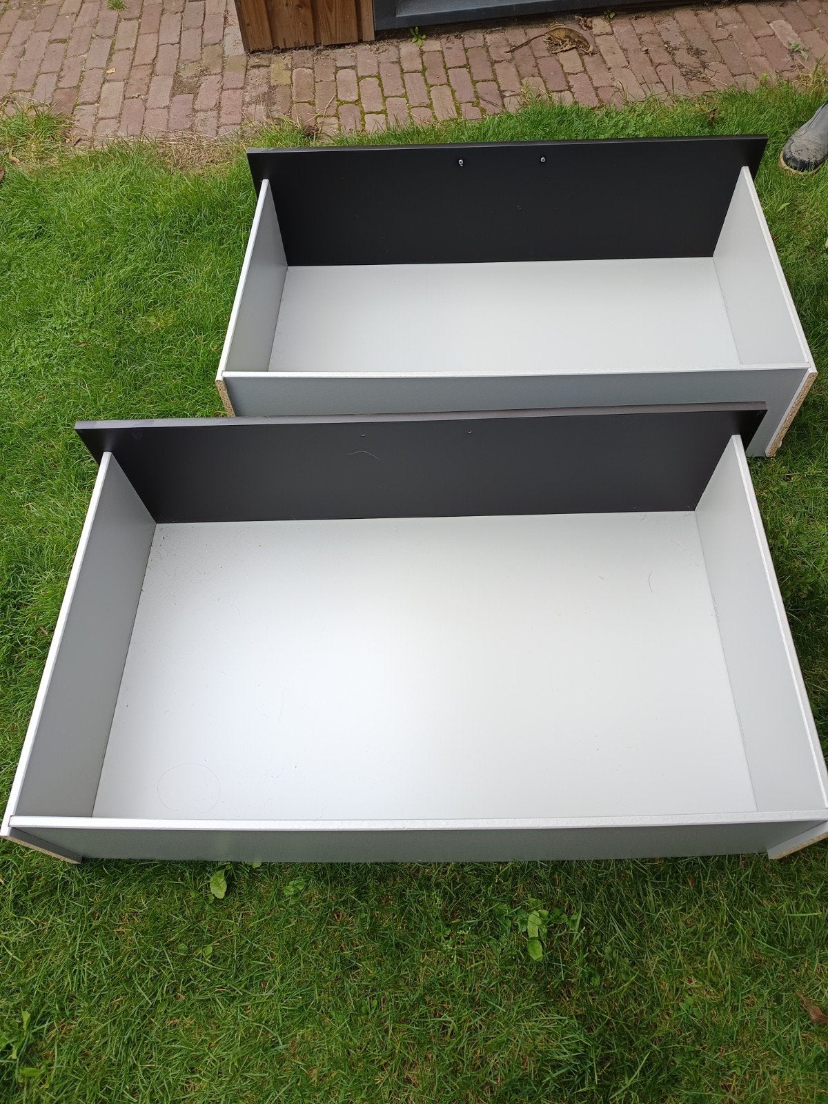 gratis Ikea tweepersoons bed met lades, Huis en Inrichting, Ophalen, Gebruikt, Tweepersoons, 200 cm