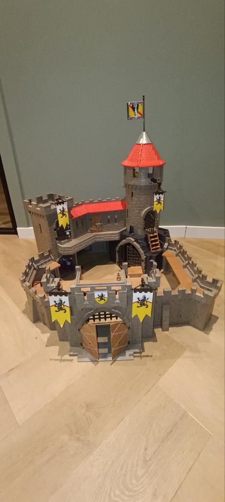 Playmobil Leeuwenridders Kasteel met extra ridders, Ophalen of Verzenden, Gebruikt, Complete set