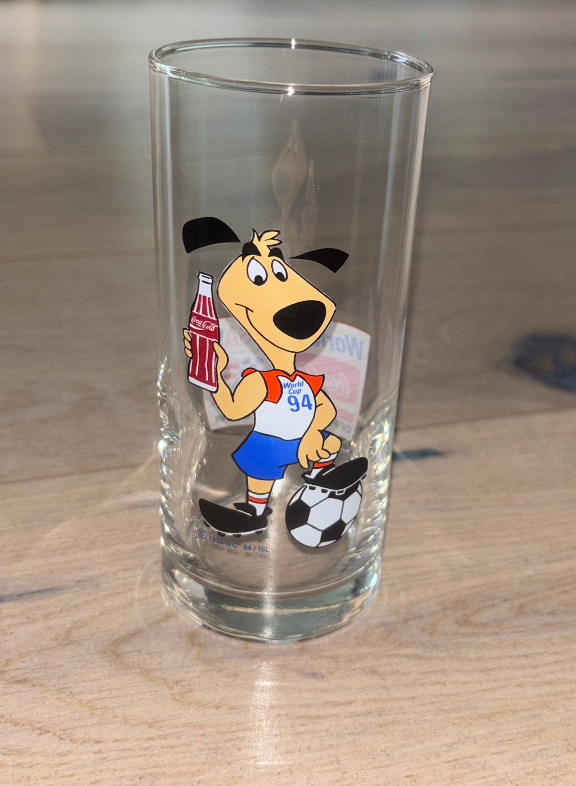 Vintage Coca-Cola World Cup USA ’94 verzamelglas, Verzamelen, Verzenden, Zo goed als nieuw, Gebruiksvoorwerp