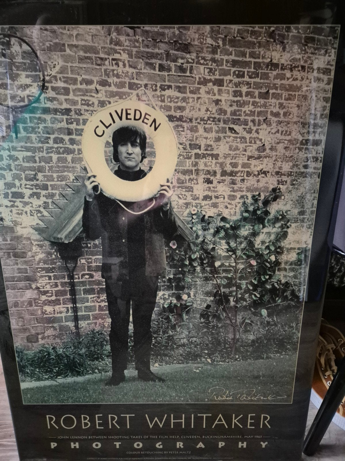 Robert Whitaker - John Lennon Cliveden epoxy artprint, Antiek en Kunst, Ophalen of Verzenden