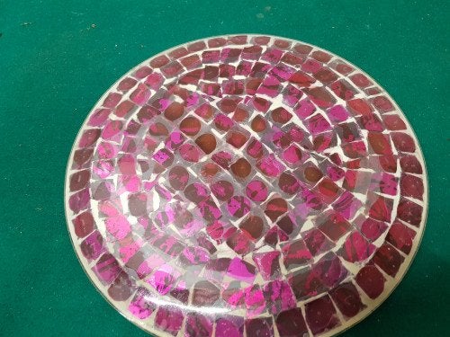 -	Schaal glasmozaiek, Ophalen of Verzenden, 'T Olde Gre-j, Info@toldegrej.nl, Endepoelstraat 20f Didam