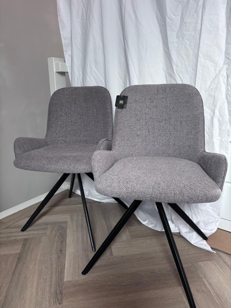 2 eetkamerstoelen Leander cream van PTMD, Ophalen, Twee, Bruin, Nieuw