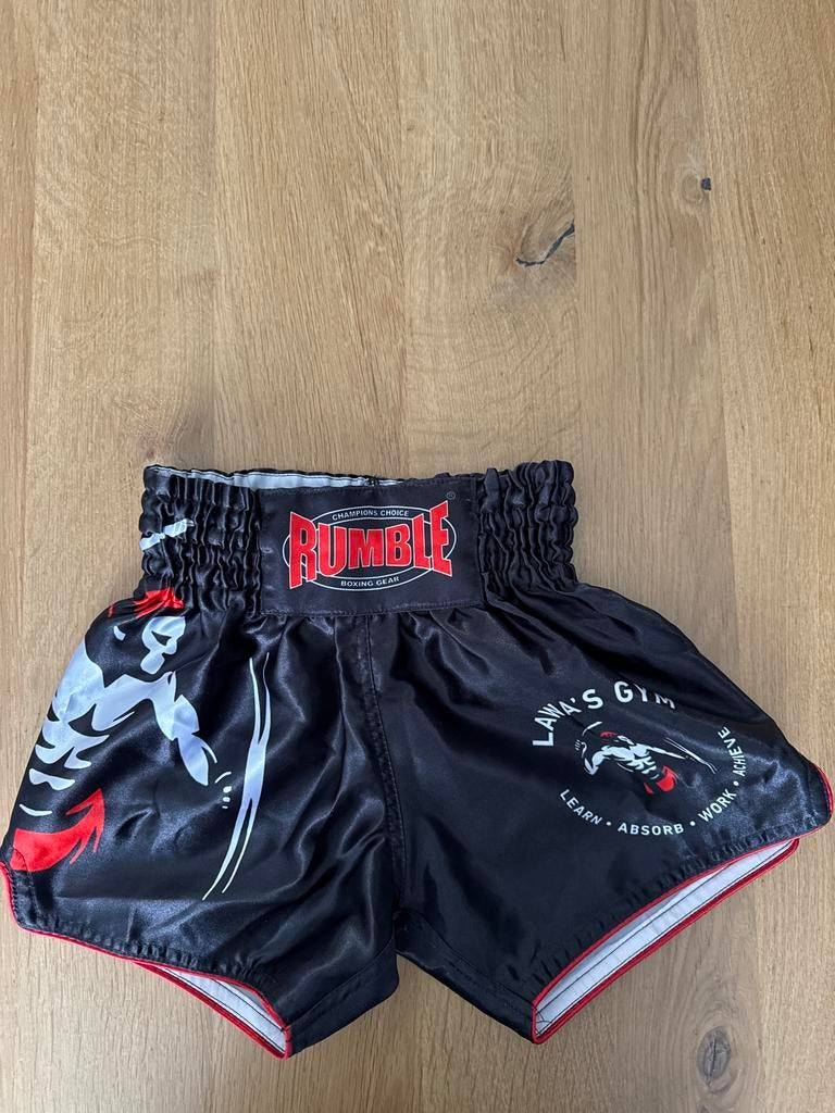 Rumble kickboksbroekje Lawa's Gym kindermaat XXS, Ophalen, Zo goed als nieuw, Overige typen