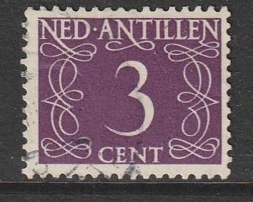 Antillen 1950 245 Cijfer 3c, Gest, Ophalen of Verzenden, Gestempeld