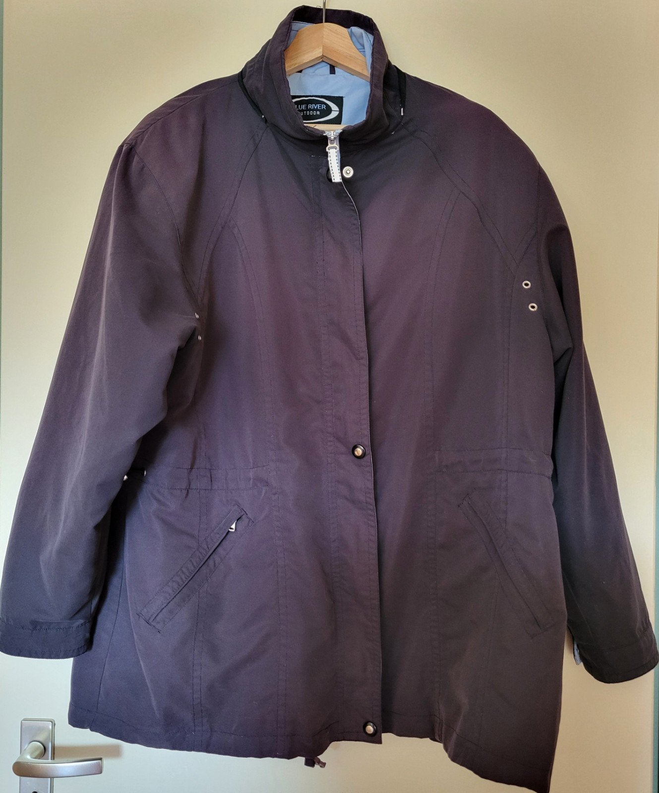 Mooie voorjaars jas blauw maat 48. Zie omschrijving., Ophalen of Verzenden, Zo goed als nieuw, Maat 46/48 (XL) of groter, Blauw