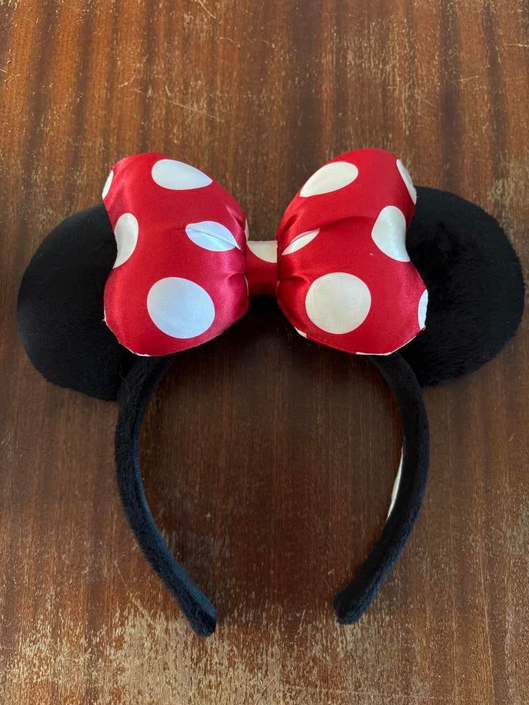 Minnie Mouse oren met rode strik, Verzamelen, Disney, Zo goed als nieuw, Kleding of Textiel, Mickey Mouse, Ophalen of Verzenden