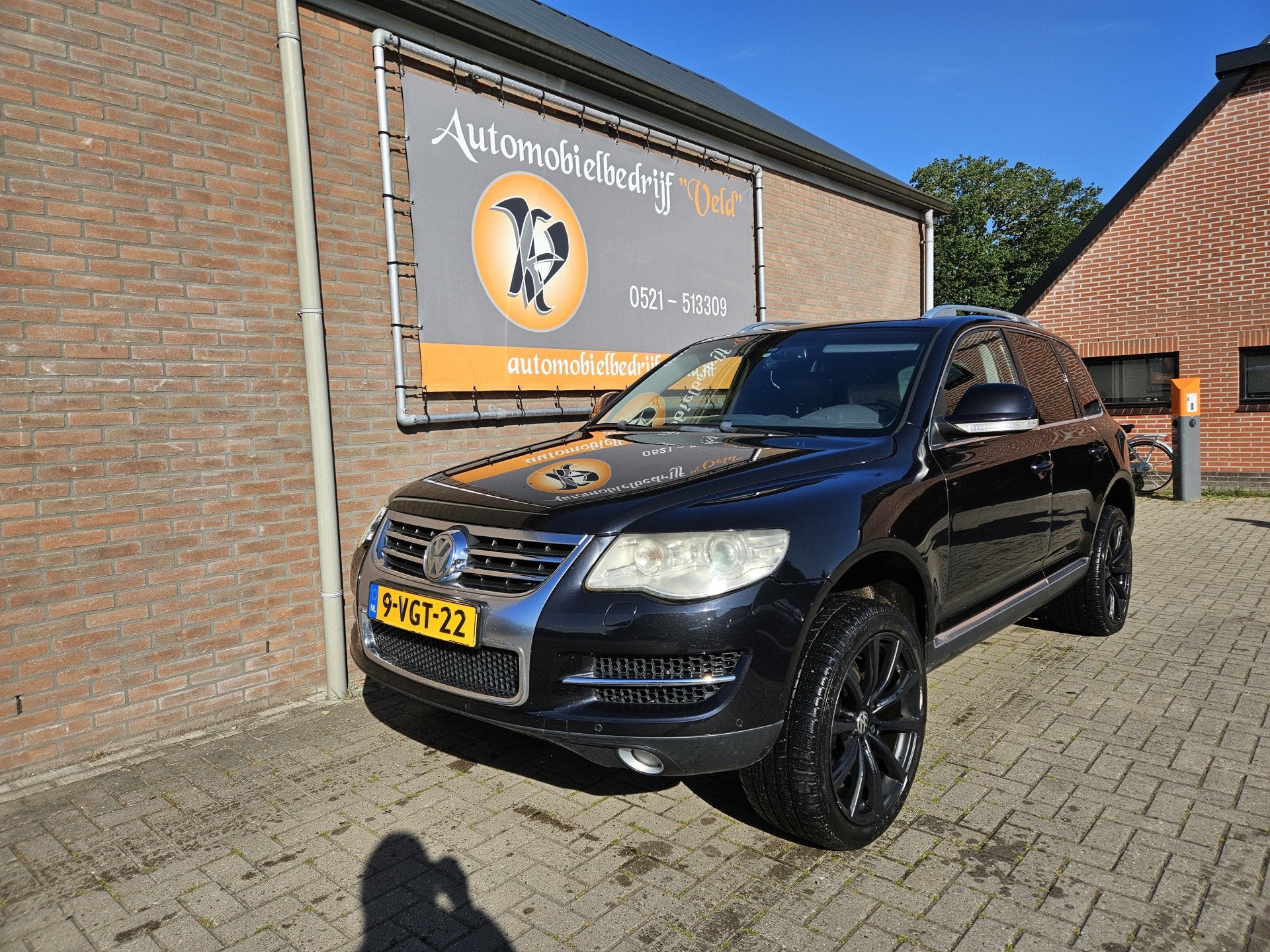 Volkswagen Touareg 3.0 TDI (bj 2007), Auto's, Automaat, Gebruikt, Zwart, Volkswagen