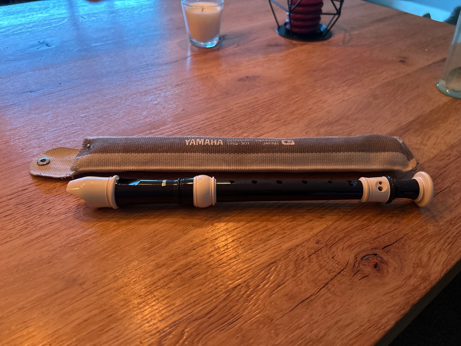 Yamaha Sopraan Blokfluit YRS-301 met hoes, Ophalen of Verzenden, Zo goed als nieuw, Sopraan of Sopranino, Kunststof
