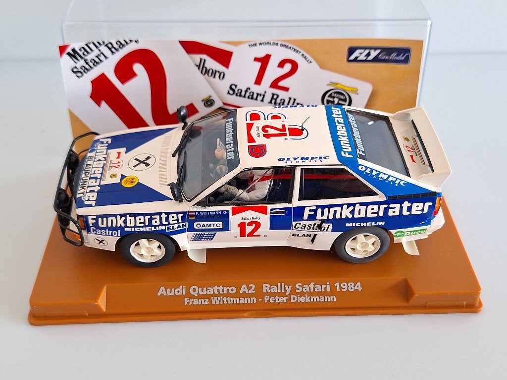 E-1901 FLY AUDI QUATTRO A2 R SAFARI 84 #12 F Diekman en fran, Overige merken, Racebaan, Fly, Nieuw