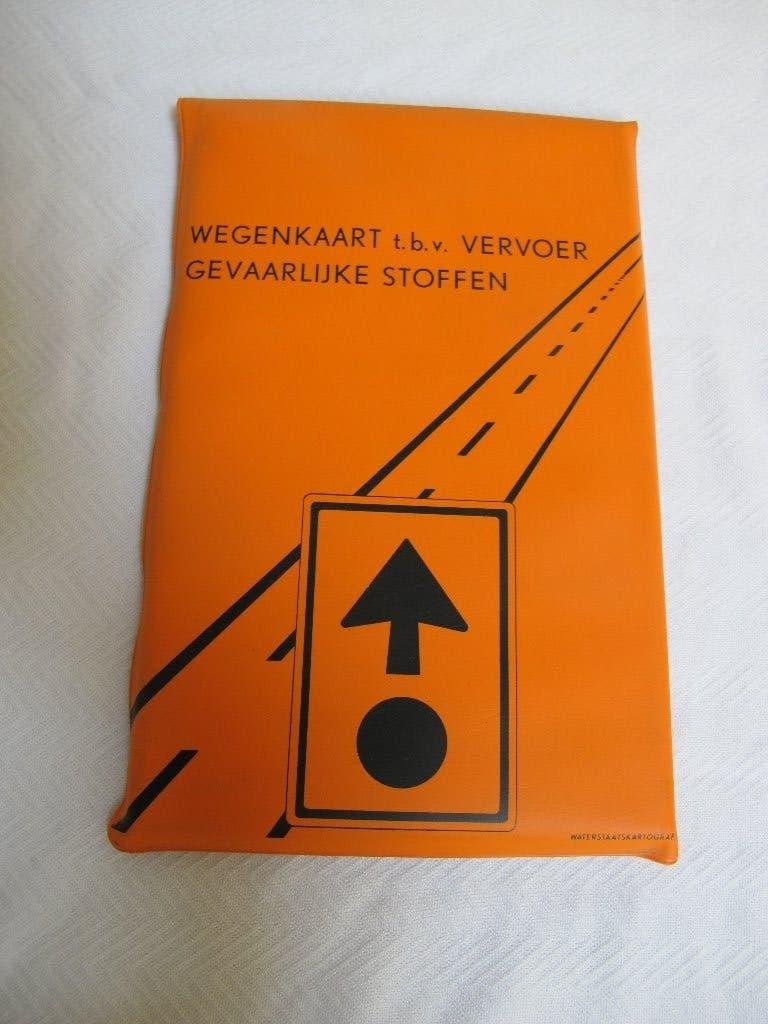 wegenkaart  1986 gevaarlijke stoffen, Nieuw, Ophalen of Verzenden, Landkaart, 1800 tot 2000