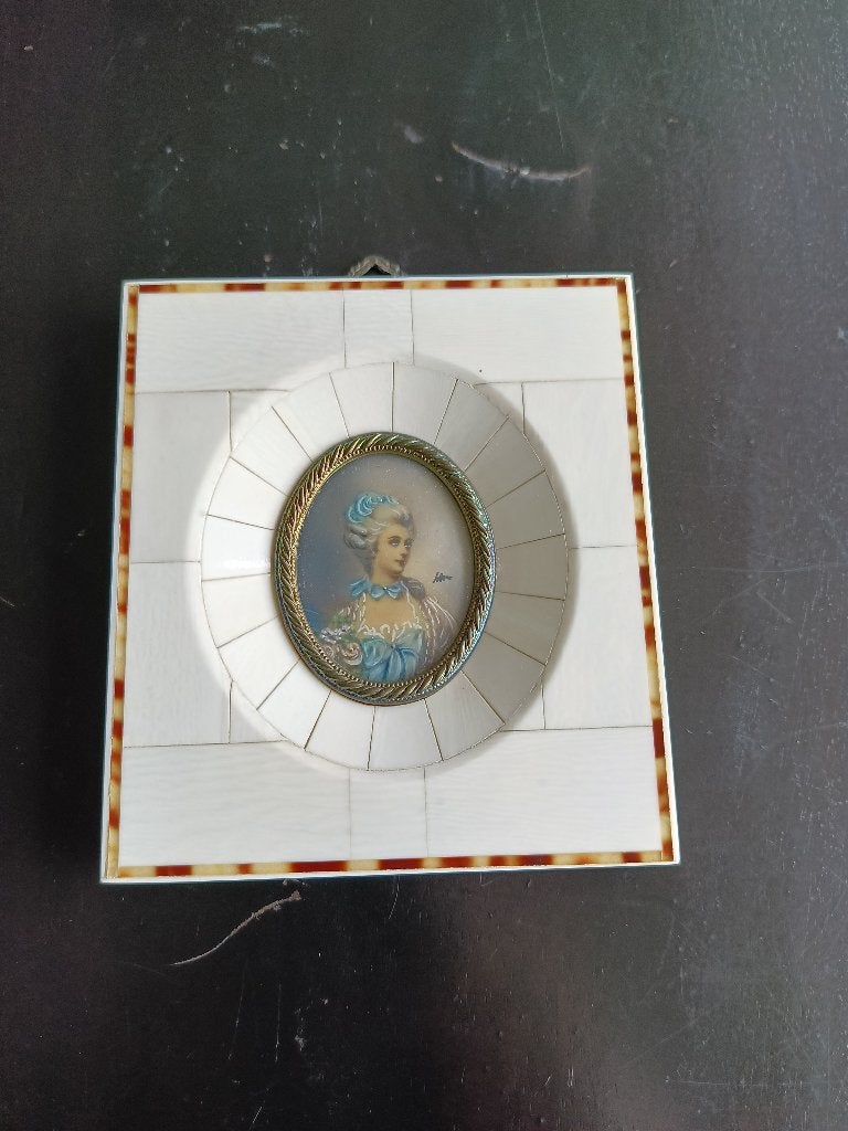 Unieke Set Antieke Miniatuurportretten Italiaans Vakmanschap, Antiek en Kunst, Ophalen of Verzenden