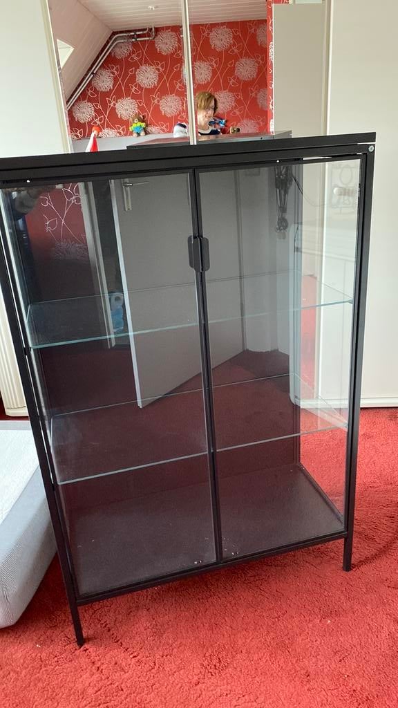 Ikea vitrine kast, Ophalen, 50 tot 100 cm, Zo goed als nieuw, 150 tot 200 cm