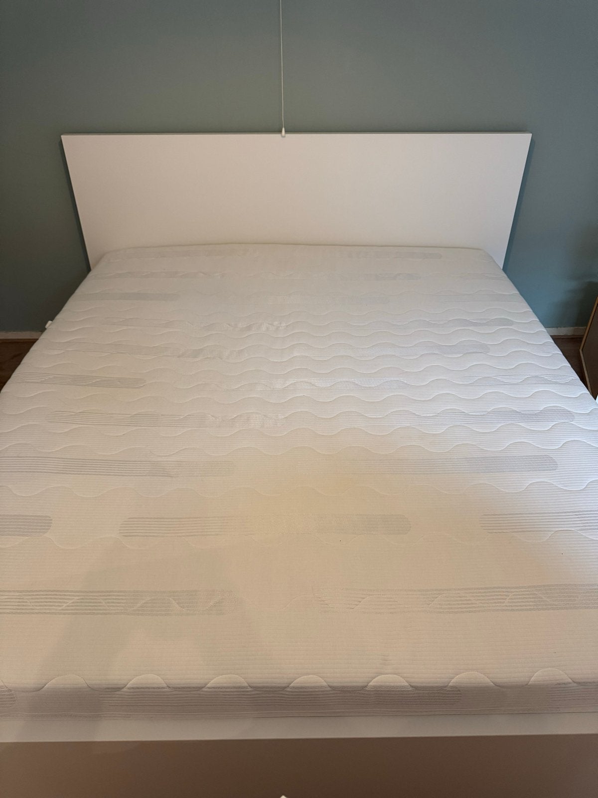 Tweepersoonsbed met matras en 2 bedlades, Ophalen, Gebruikt, Tweepersoons, 180 cm