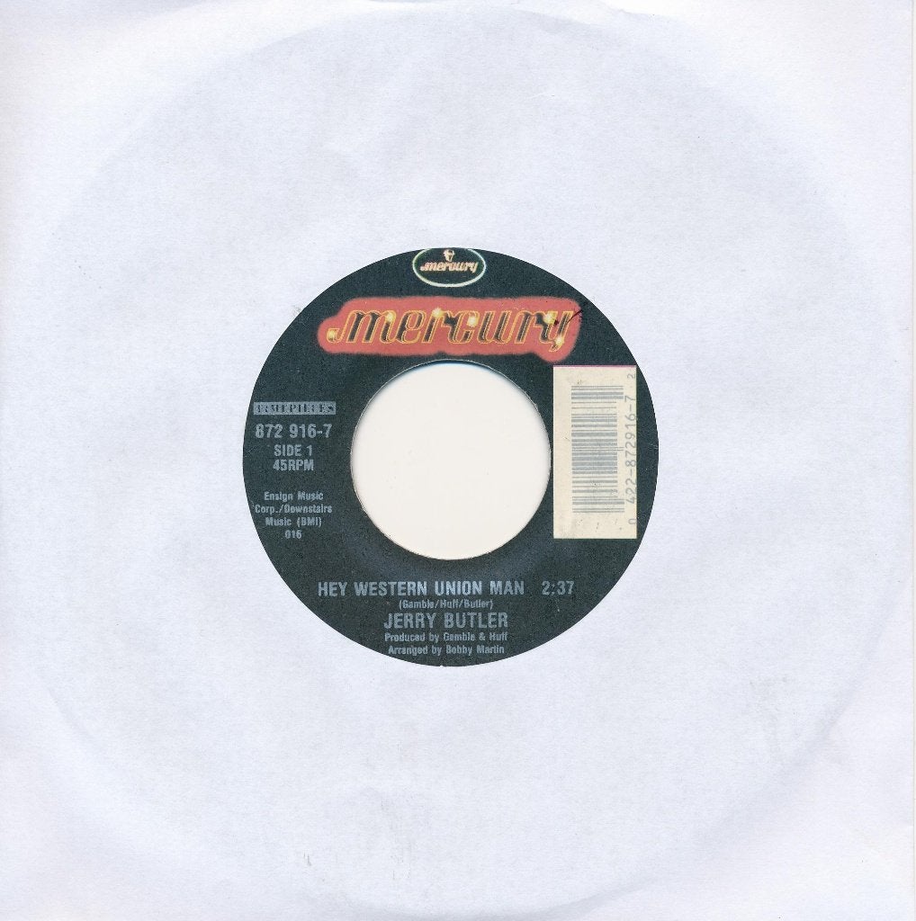 238 Jerry Butler - The western union man (1968), Ophalen of Verzenden, Gebruikt, 7 inch, Pop