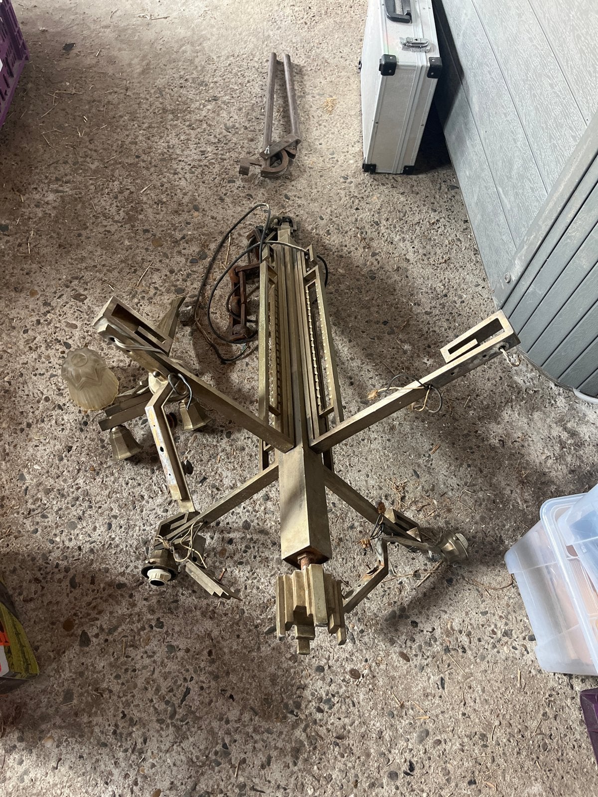 Oude lamp met extra kapjes - voor de handige klusser, Ophalen