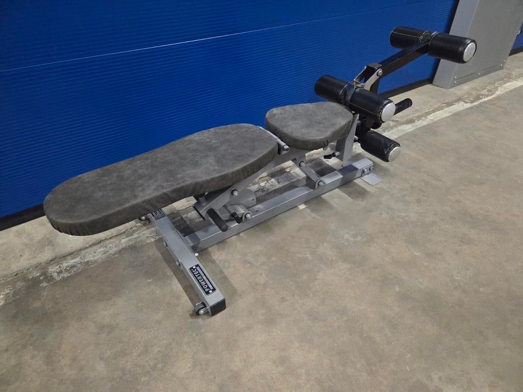 Powertec bench halterbank, Ophalen, Zo goed als nieuw, Fitnessbank