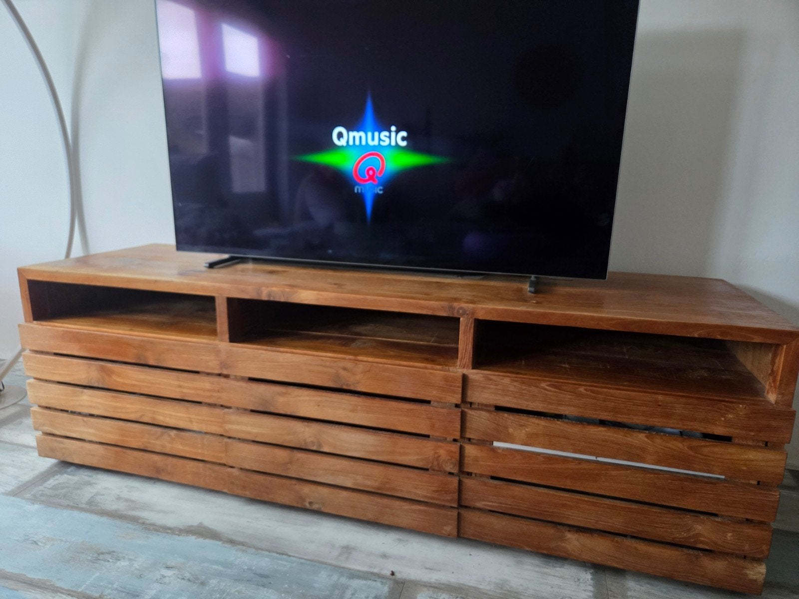 Teakhouten dressoir, Ophalen, Gebruikt, 150 tot 200 cm, Teakhout