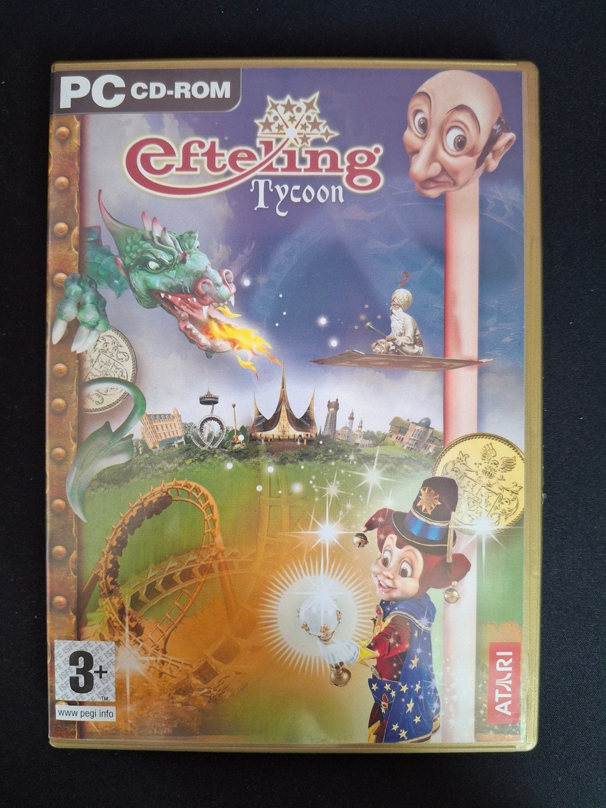 Efteling Tycoon PC CD-ROM - Bouw je eigen attractiepark!, 1 speler, Ophalen of Verzenden, Zo goed als nieuw, Vanaf 3 jaar