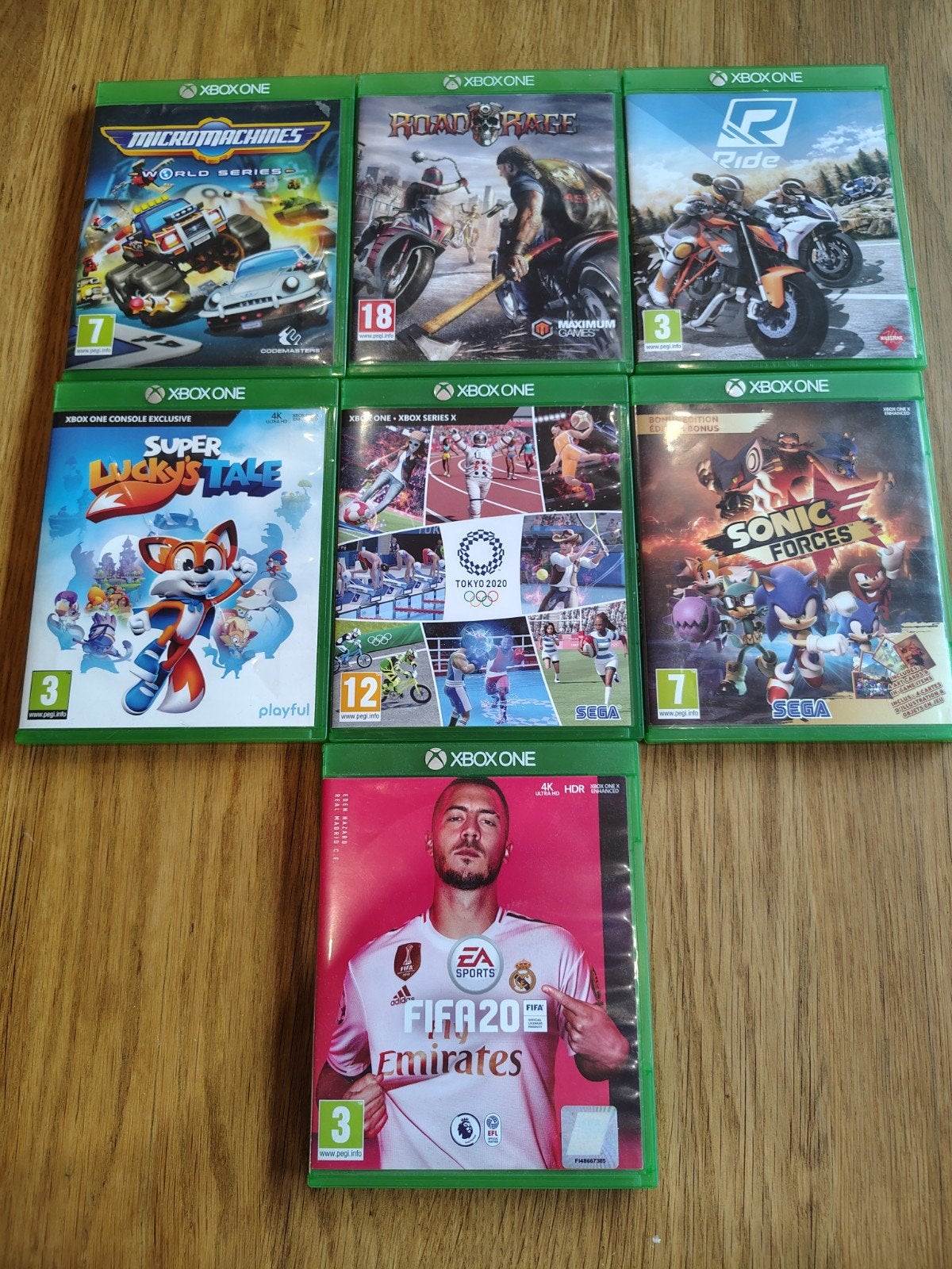 Set van 7 Xbox One games, Spelcomputers en Games, Games | Xbox One, Zo goed als nieuw, 1 speler, Vanaf 3 jaar, Ophalen of Verzenden