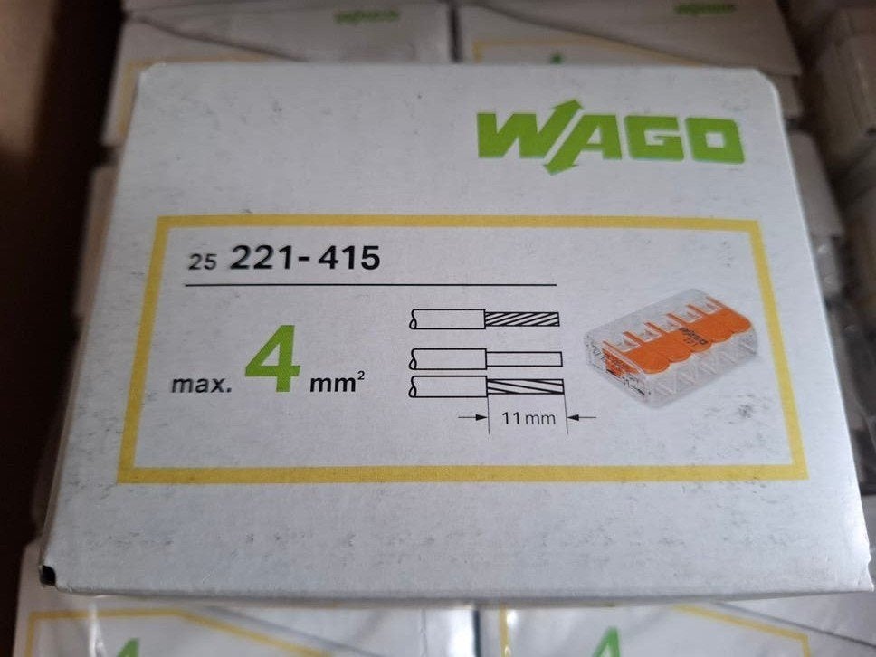 Wago verbindingsklem 5-voudig voor soepel en massief, Doe-het-zelf en Verbouw, .., .., Nieuw, Ophalen of Verzenden