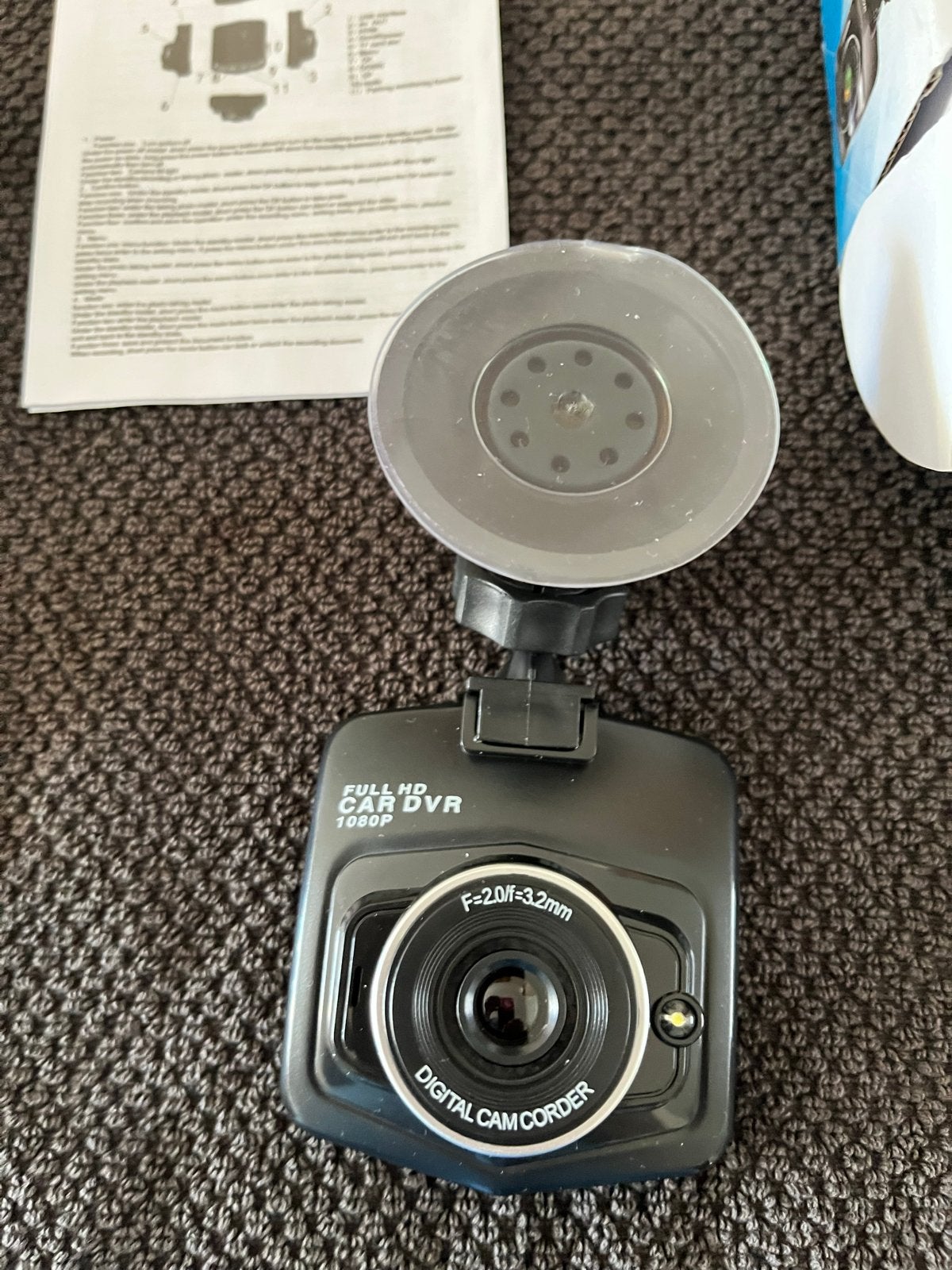HD Dashcam met Nightvision - 170 lens, 12 MP, Ophalen, Zo goed als nieuw