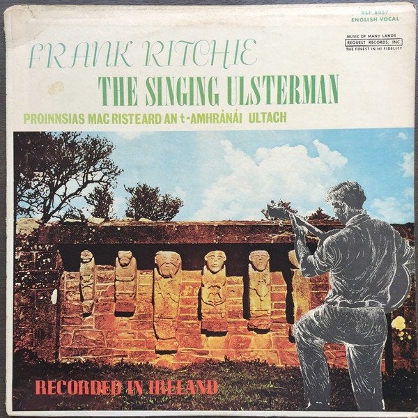 Frank ritchie  ‎ the singing ulsterman  lp, Inclusief binnenhoes, Ophalen of Verzenden, Zo goed als nieuw, 12 inch