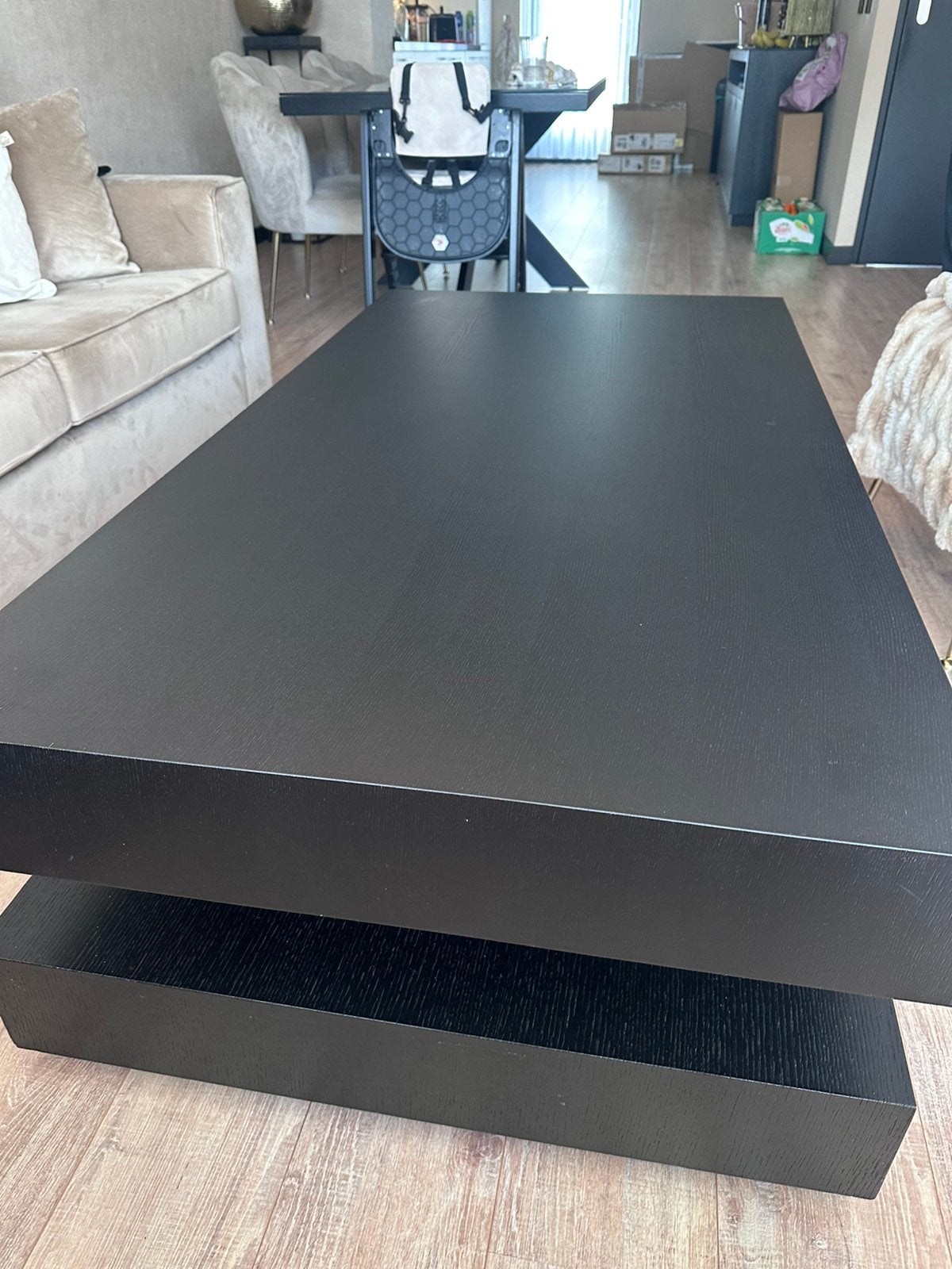 Richmond Oakura salontafel, Huis en Inrichting, Ophalen, 100 tot 150 cm, 50 tot 100 cm, Zo goed als nieuw