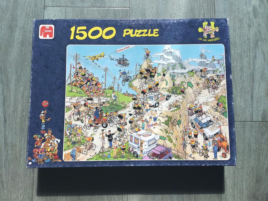 Jan van Haasteren 1500 stukjes Tour de France, Ophalen, 500 t/m 1500 stukjes, Gebruikt, Legpuzzel