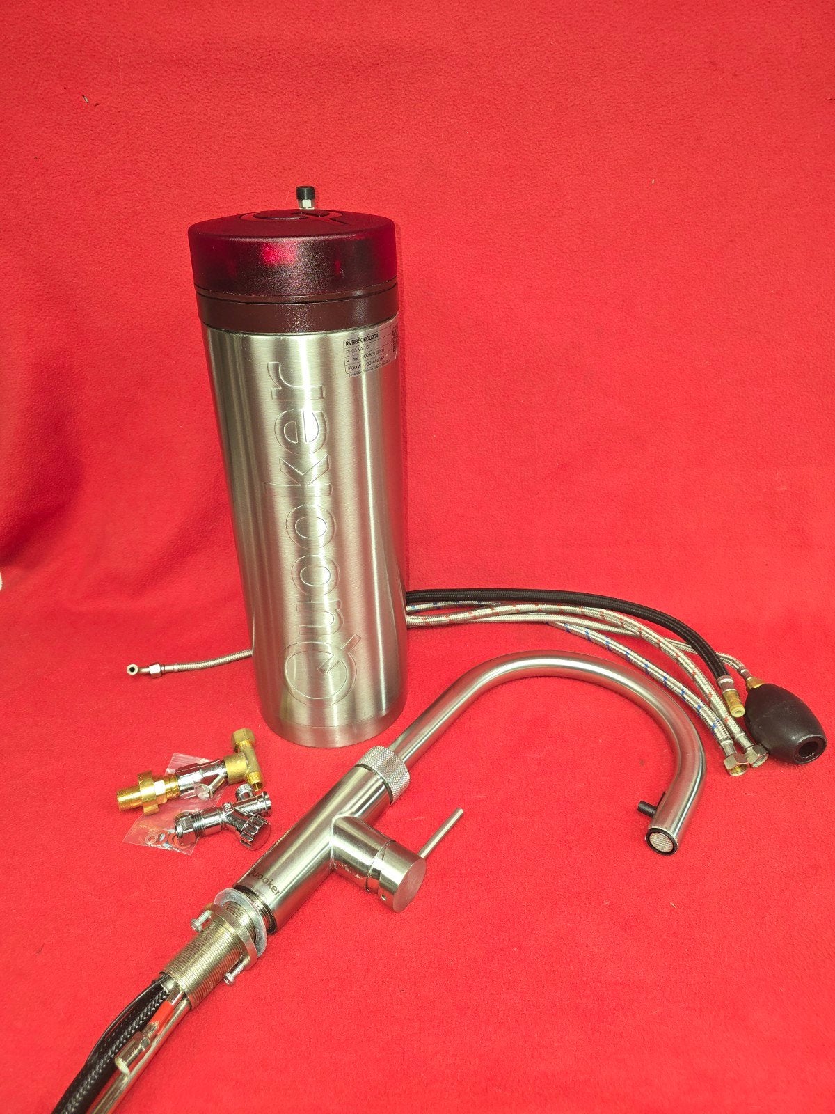 Quooker PRO-VAQ 3 liter met een FLEX RVS 3in1 kraan, Ophalen, Minder dan 50 cm, Gebruikt, Minder dan 100 cm