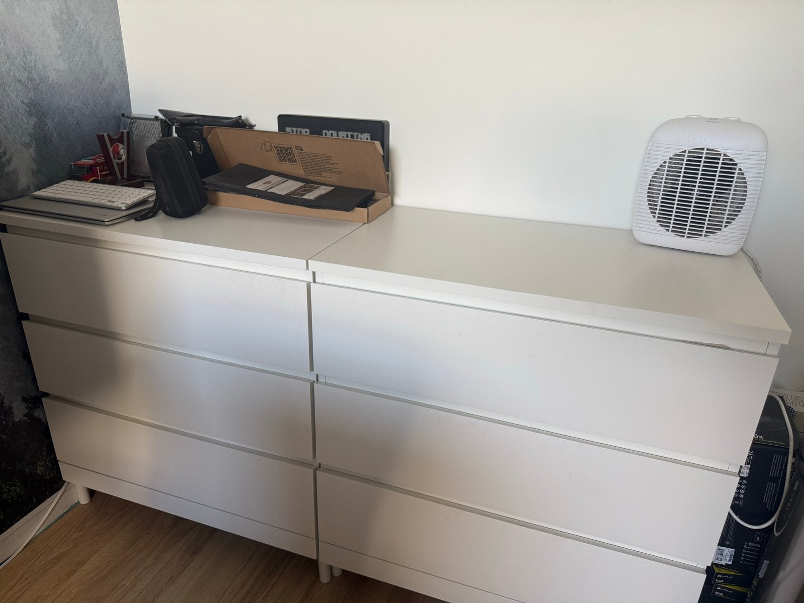 2x IKEA Malm ladekasten wit - Zo goed als nieuw, Huis en Inrichting, Kasten | Ladekasten, Ophalen, 50 tot 100 cm, Zo goed als nieuw