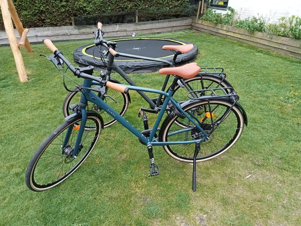 Elops 900 Fiets - Comfortabele Stadsfietsen en, Versnellingen, Zo goed als nieuw, Schijfrem, Ophalen