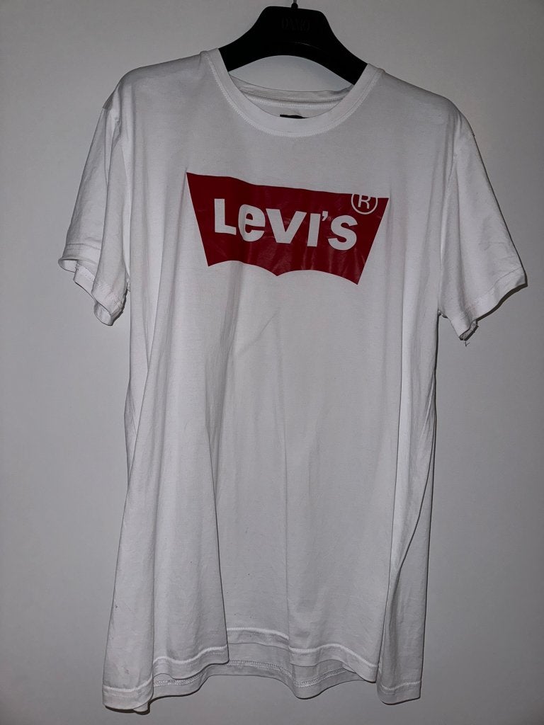 Levi’s xl wit witte shirt tshirt, Kleding | Heren, T-shirts, Wit, Maat 56/58 (XL), Ophalen of Verzenden, Gedragen