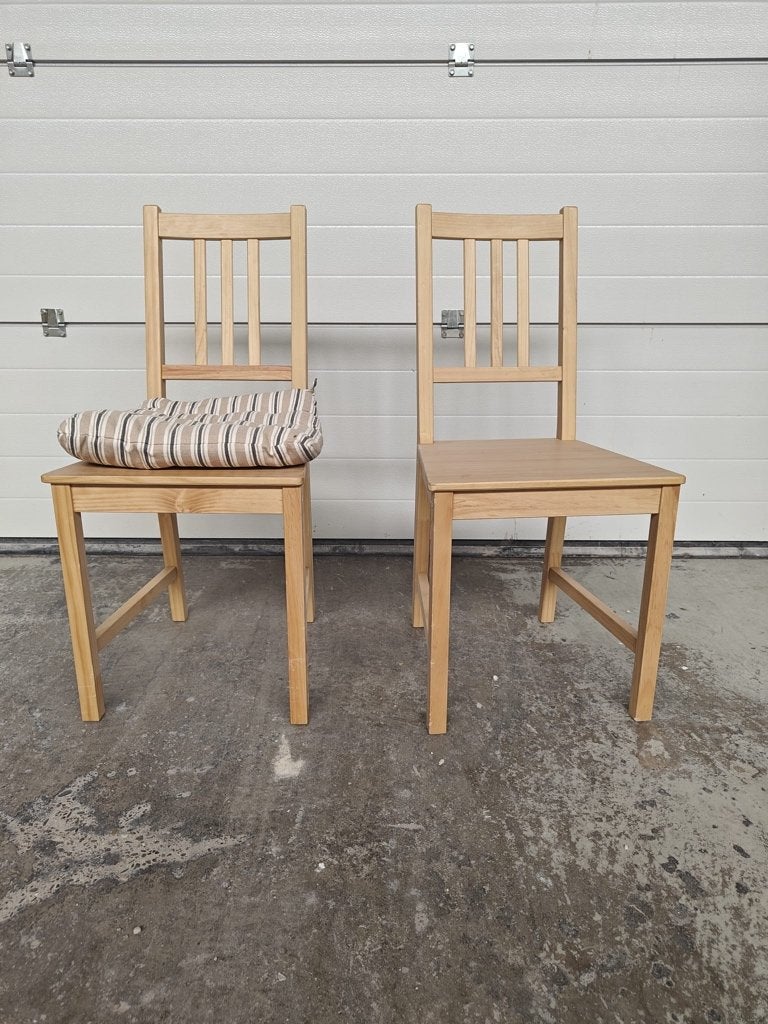 ikea eetkamerstoel Pinntorp licht grenen, Huis en Inrichting, Stoelen, Ophalen, Gebruikt, Overige kleuren, Vier