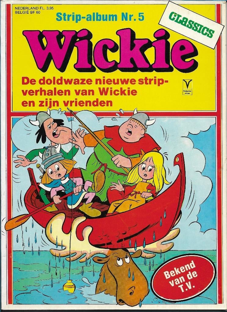 Wickie - Strip album nummer 5, Boeken, Stripboeken, Eén stripboek, Ophalen of Verzenden, Gelezen