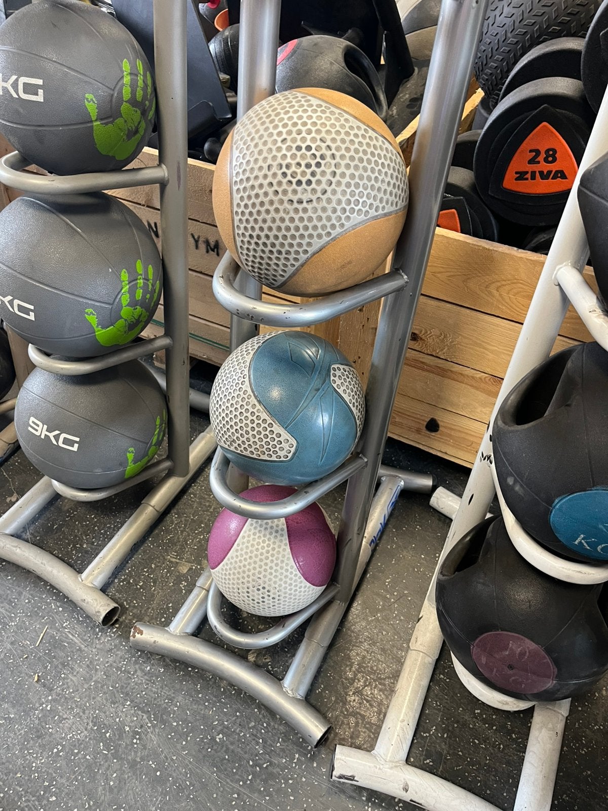Reebok medicine ballen 3-4-5 kg gewichten, Gebruikt, 3-4-5 kg, Ophalen of Verzenden, Reebok