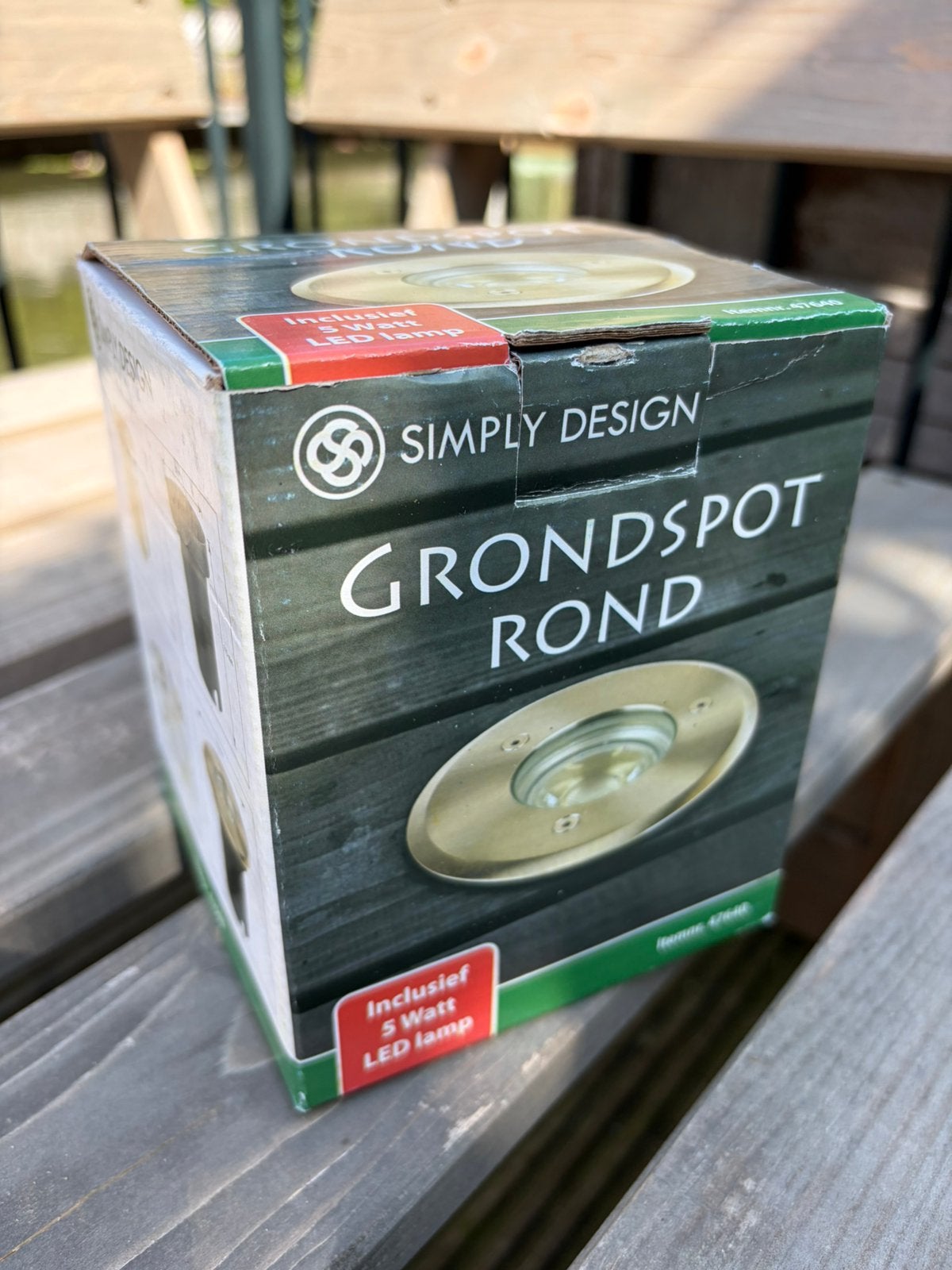 Simply Design LED Grondspot Rond + GU10 5W LED – Aluminium, GU10, Nieuw, Ophalen of Verzenden, Metaal