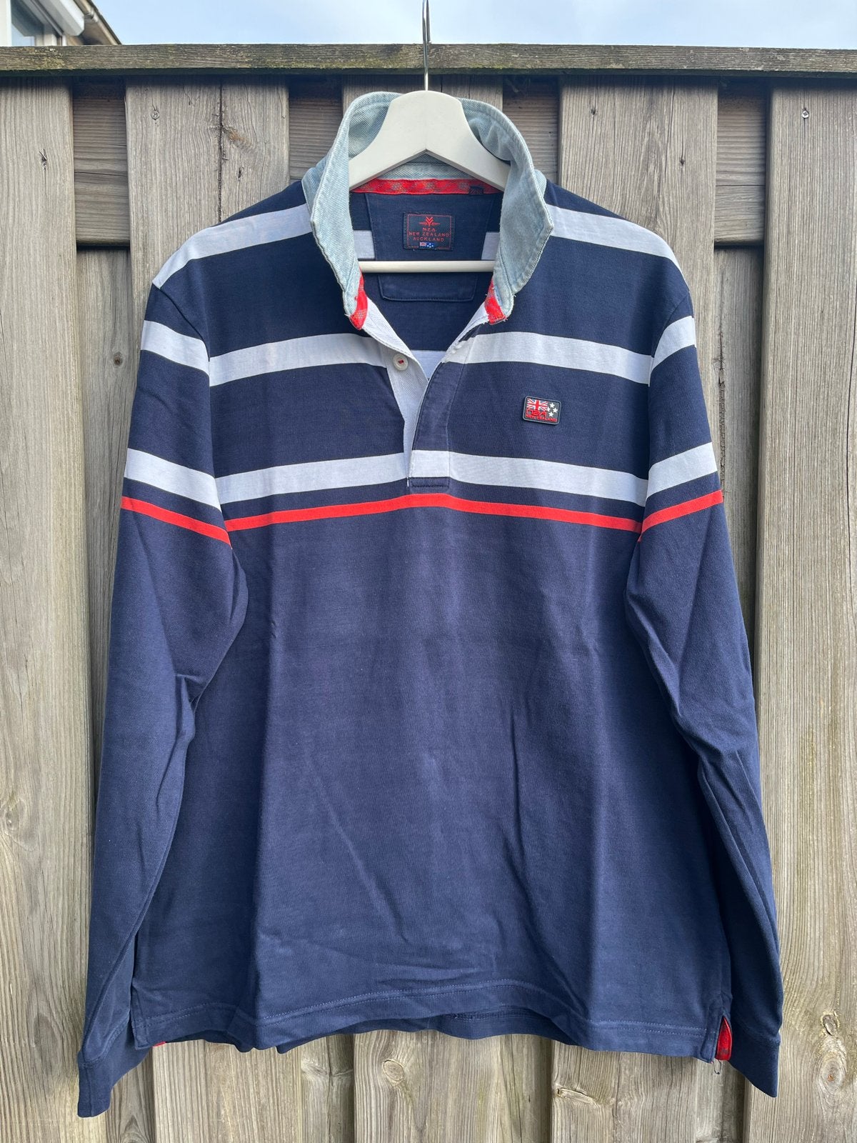 New Zealand Auckland Rugby Shirt - XL, Ophalen of Verzenden, Gedragen, Maat 56/58 (XL), Blauw